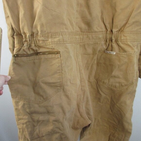 Walls Blizzard Pruf Insulated Coverall Men 2X Brown Canvas 100% Cotton Vtg 1918 - Picture 9 of 16